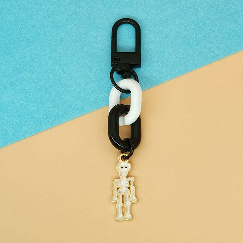 Wholesale Halloween Pumpkin Skull Bat Ghost Alloy Keychain